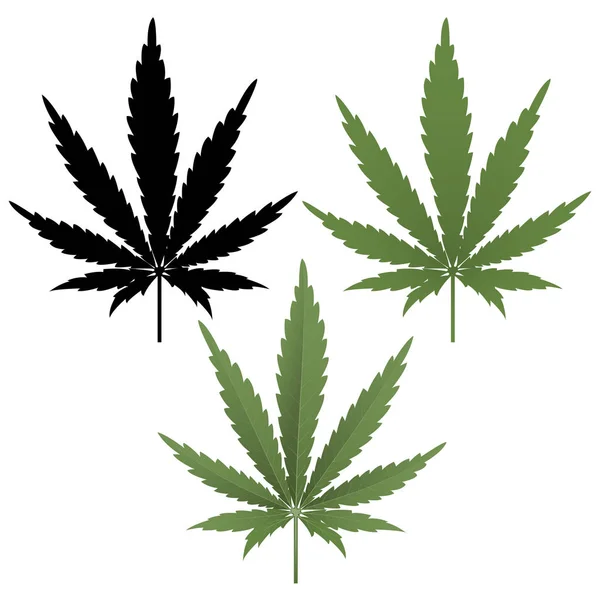 Cannabis leaf — Stockvector