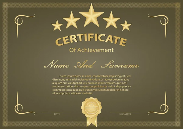 Certificado vintage — Vetor de Stock