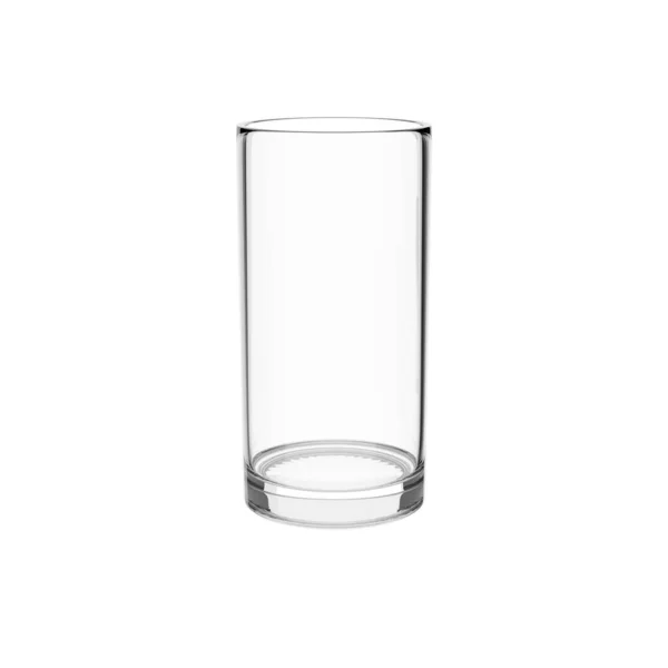 Leeres Wasserglas Isoliert Auf Weißem Hintergrund Mit Clipping Pfad Render — Stockfoto