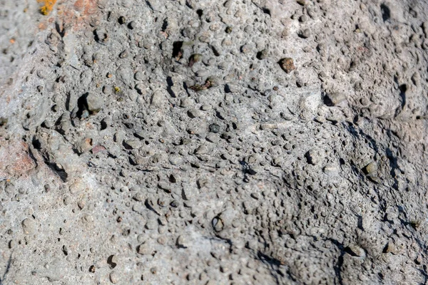 Vista Perto Superfície Meteorito Cinzento Escuro — Fotografia de Stock