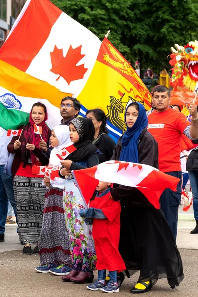 Saint John New Brunswick Kanada Července 2019 Členové Muslimské Komunity — Stock fotografie