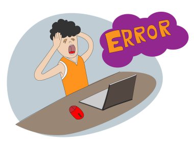 Dizüstü bilgisayar sistemi çöktü. Bu da genç adamın sistemindeki verilerin zarar görmesine neden oldu..