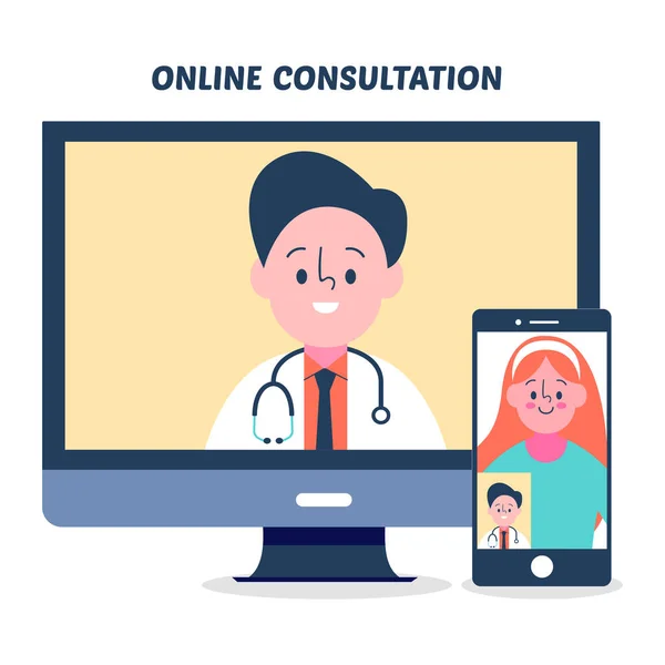 Doktora akıllı telefon ve bilgisayarla hasta danışmanlığı