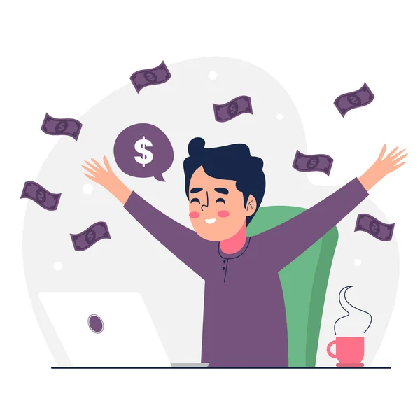 İnsanlar internet üzerinden vektör illüstrasyonunda para kazanıyor.