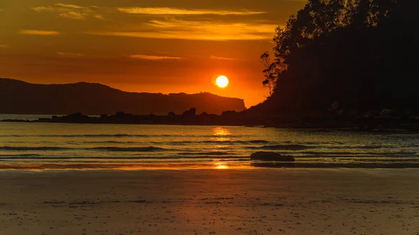 Sunrise Seascape Sun Umina Point Umina Beach Central Coast Nsw — Stock Photo, Image