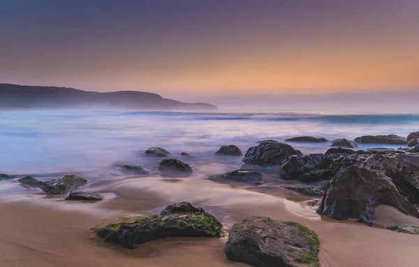 Macmasters Sahili Nden Sunrise Seascape Central Coast Nsw Avustralya Bouddi — Stok fotoğraf