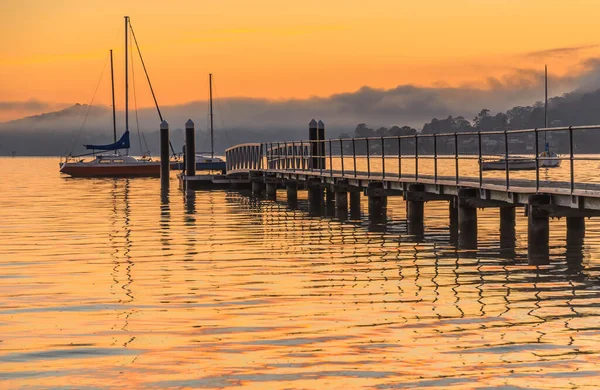 Fånga Soluppgången Från Couche Park Koolewong Central Coast Nsw Australien — Stockfoto