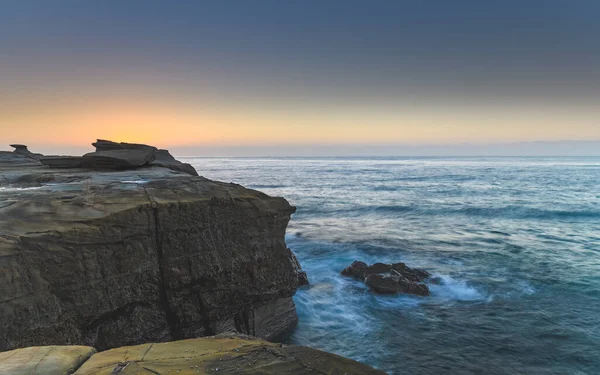 Capturando Amanecer Desde Spoon Bay Costa Central Nsw Australia — Foto de Stock