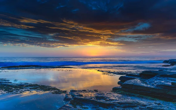 Capturing Sunrise Skillion Terrigal Central Coast Nsw Australia — Stock Photo, Image