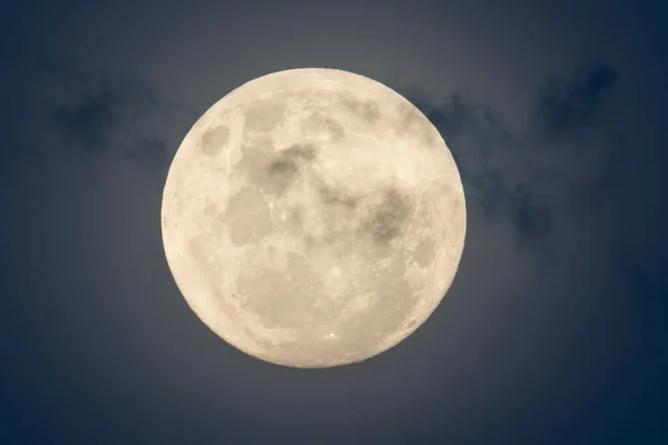 Lua Cheia Supermoon Perto Woy Woy Nsw Austrália — Fotografia de Stock