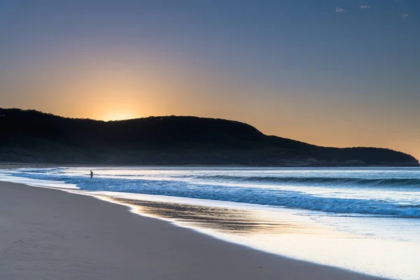 Sunrise Seascape Headland Killcare Beach Central Coast Nsw Australia — стоковое фото