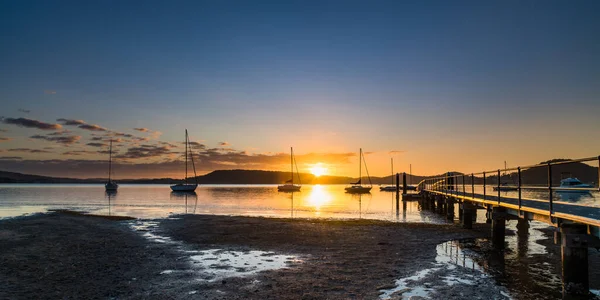 Sunrise Panorama Waterscape Couche Park Koolewong Waterfront Central Coast Nsw — Fotografia de Stock