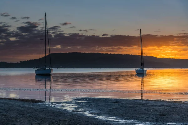 Capturando Nascer Sol Couche Park Koolewong Waterfront Costa Central Nsw — Fotografia de Stock