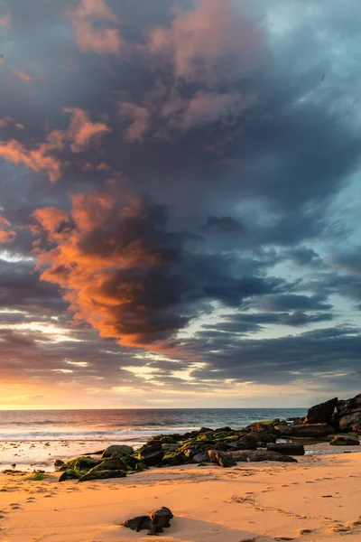 Clouds Seaside Sunrise Seascape Killcare Beach Central Coast Nsw Australia — Stock Photo, Image