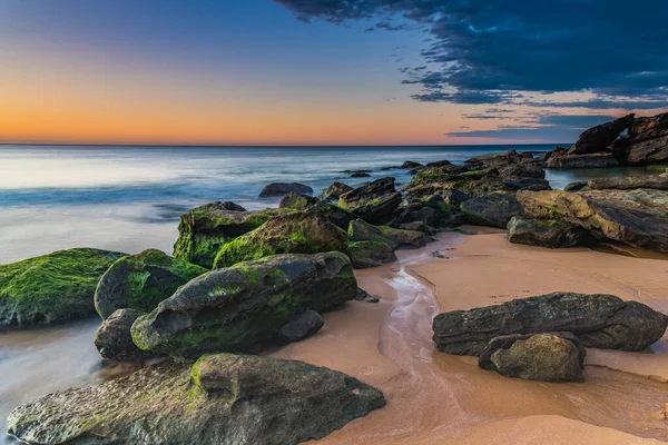 Rocky Sunrise Seascape Killcare Beach Central Coast Nsw Australia — Foto de Stock