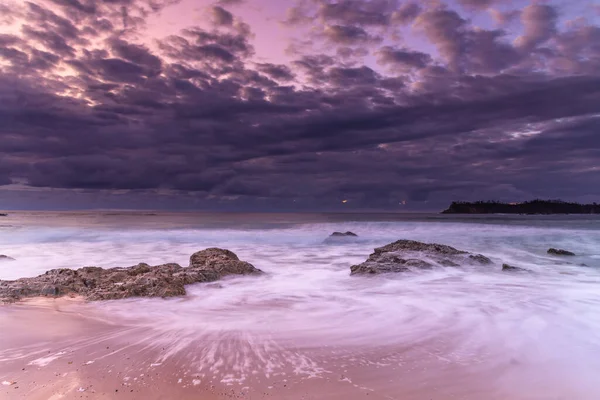 Cloudy Sunrise Malua Bay South Coast Nsw Australia — Stock Photo, Image