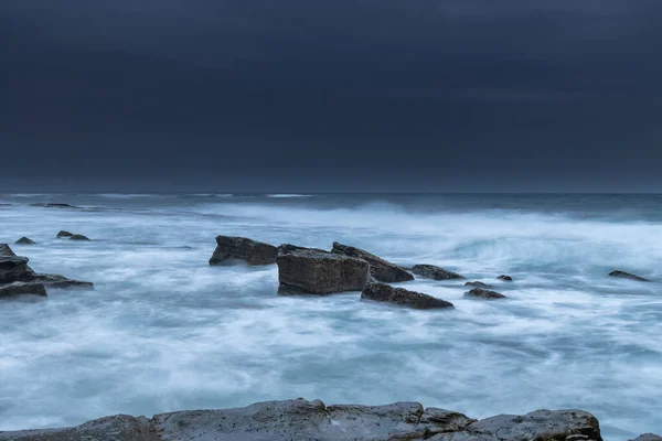 Cloudy Sunrise Seascape Forresters Beach Central Coast Nsw Australia — Stock fotografie