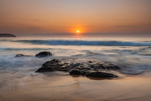 Aufnahme Des Sonnenaufgangs Vom Killcare Beach Der Central Coast Nsw — Stockfoto