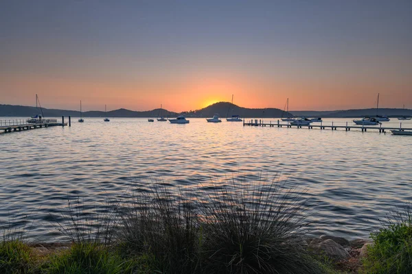 Sonnenaufgang Wasserlandschaft Von Der Koolewong Waterfront Der Zentralküste Nsw Australien — Stockfoto
