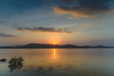 Sunrise Waterscape with Clouds at Point Frederick on the Central Coast, NSW, Australia.