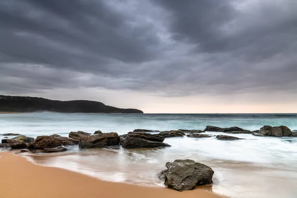 Salida Del Sol Suave Moody Desde Killcare Beach Costa Central — Foto de Stock