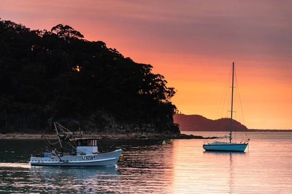 Sunrise Waterscape Uit Patonga Aan Central Coast Nsw Australië — Stockfoto