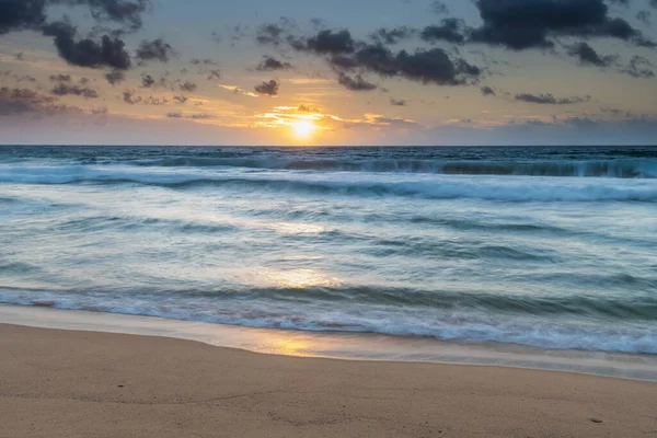 Sunrise Seascape Sun Toowoon Bay Beach Central Coast Nsw Australia — Foto de Stock
