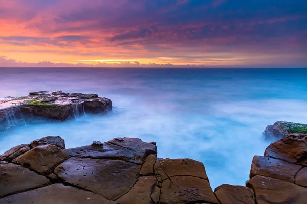 Capturing Sunrise North Avoca Beach Central Coast Nsw Australia — Stock Photo, Image