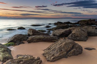 Central Coast, NSW, Avustralya 'daki Killcare Sahili' nden deniz manzaralı..