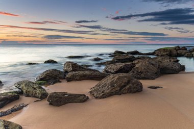 Central Coast, NSW, Avustralya 'daki Killcare Sahili' nden deniz manzaralı..