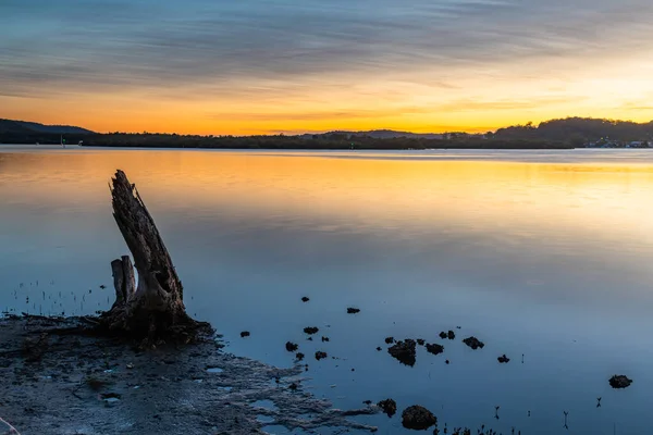 Захват Восхода Солнца Уой Уой Уотерфронт Центральном Побережье Новый Южный — стоковое фото