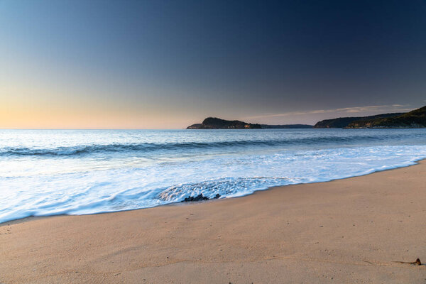 Clear Skies for Sunrise from North Pearl Beach on the Central Coast, NSW, Australia.