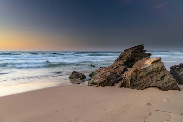 Sunrise Seascape Playa Redhead Beach Costa Central Nueva Gales Del —  Fotos de Stock