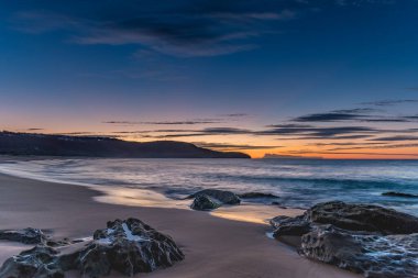 Central Coast, NSW, Avustralya 'daki Killcare Sahili' nden deniz manzaralı..