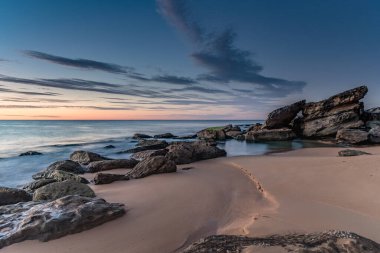 Central Coast, NSW, Avustralya 'daki Killcare Sahili' nden deniz manzaralı..