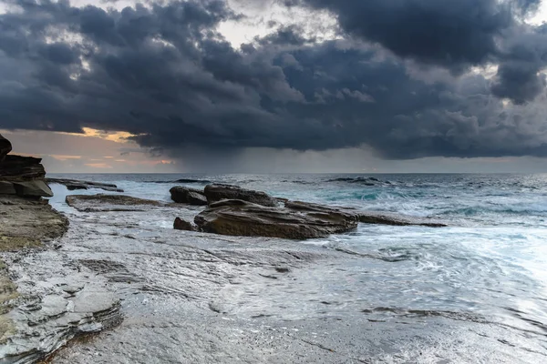 Capturando Amanecer Desde Skillion Terrigal Costa Central Nsw Australia — Foto de Stock