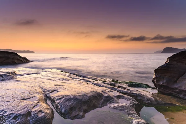 Capturando Amanecer Desde Pearl Beach Costa Central Nsw Australia — Foto de Stock