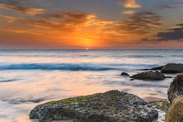 Przechwytywanie Wschodu Słońca Plaży Killcare Central Coast Nsw Australia — Zdjęcie stockowe