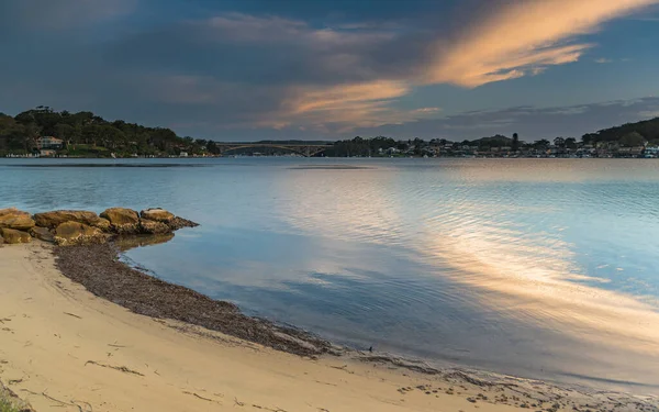 Sunset Bay High Cloud Taken Solstice Point Huberts Island Central — Stockfoto