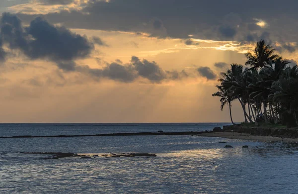 Holidays Tropical Sunset Taken Coral Coast Fiji — 图库照片