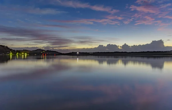 Night Dawn Meet Bay Taken Woy Woy Waterfront Central Coast — Stock Photo, Image