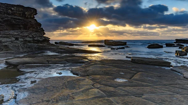 Napfelkelte Megragadása Skillion Terrigal Central Coast Nsw Ausztrália — Stock Fotó