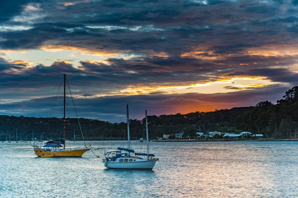 Capturing Sunrise Esplanade Ettalong Beach Central Coast Nsw Australia — Stock Photo, Image