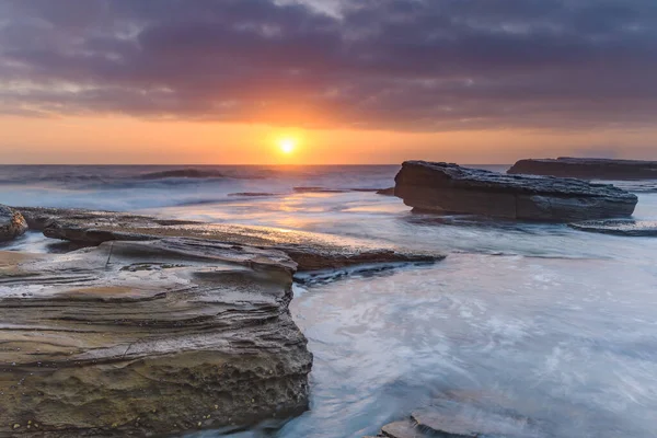 Aufnahme Des Sonnenaufgangs Vom Skillion Terrigal Der Zentralküste Nsw Australien — Stockfoto