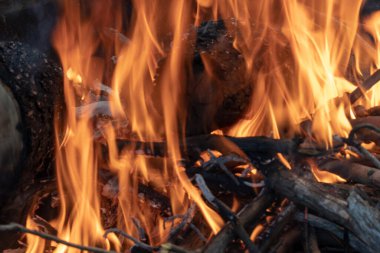 Stockmans Ridge, Lidster, NSW, Avustralya 'da yangın çıktı..
