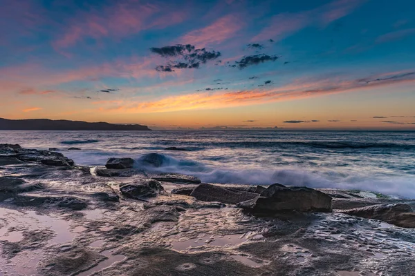 Wschód Słońca Plaży Pearl Beach Nsw Australia — Zdjęcie stockowe