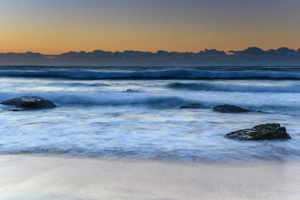 Wschód Słońca Nad Morzem Macmasters Beach Nsw Australia — Zdjęcie stockowe