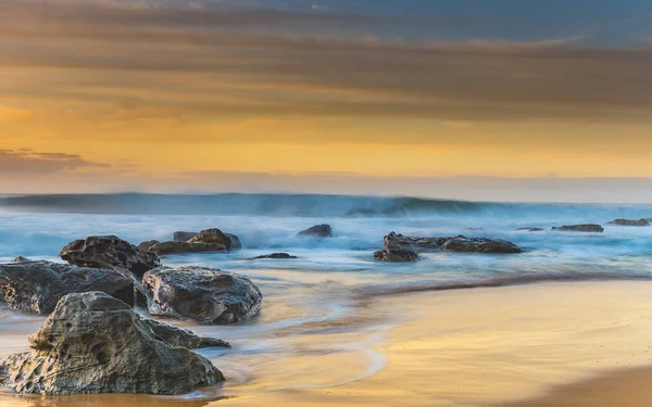 Capturando Nascer Sol Killcare Beach Costa Central Nsw Austrália — Fotografia de Stock