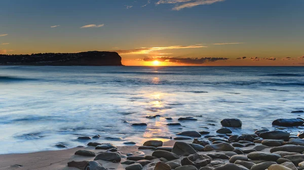 Catching Sunrise Seascape Macmasters Beach Central Coast Nsw Australia — Stock Photo, Image