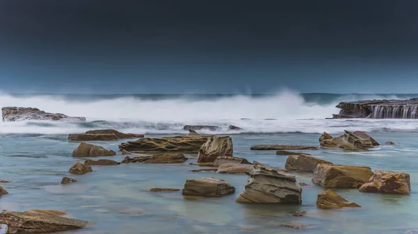 Capturando Amanecer Desde Skillion Terrigal Costa Central Nsw Australia — Foto de Stock